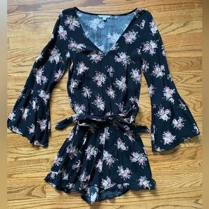 American Eagle Floral Romper